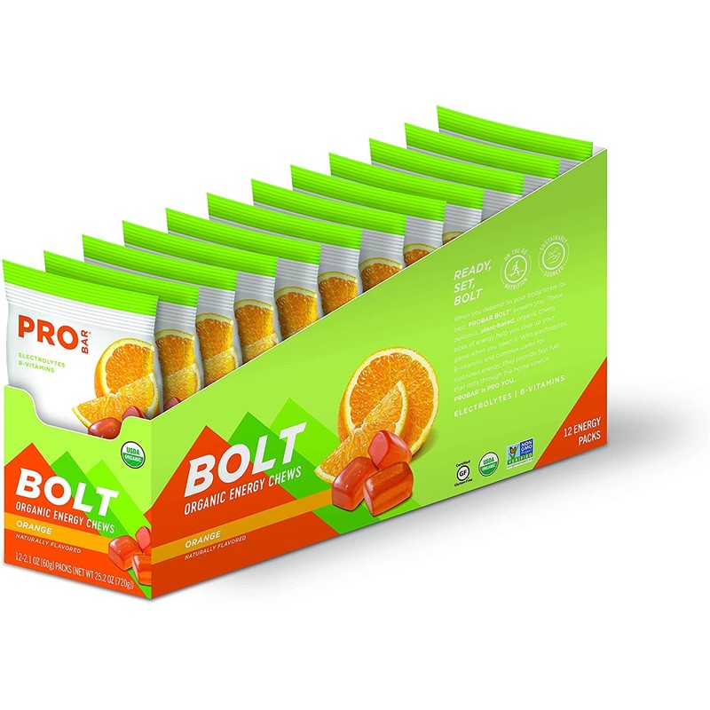 PROBAR - BOLT Organic Energy Chews - Orange - USDA