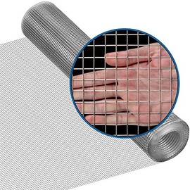 Amagabeli 48inch x 100ft SS304 Stainless Steel Welded Wire Mesh 1/2 inch Square Hardware Cloth 19 Gauge - Ideal for High-Grade DIY Cages Rodent Mesh Cabinets Wire Mesh Window Screen Mesh BG337