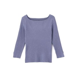 Jill by Jill Stuart Women's Sweater Sequin Rib Knit, blue