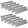 10 Pack 2" x 8" Aluminum Desk Name Plate Holder,