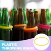 PATIKIL 5.1 Inch Plastic Ring-Toss Rings for Bottles, 24 Pack