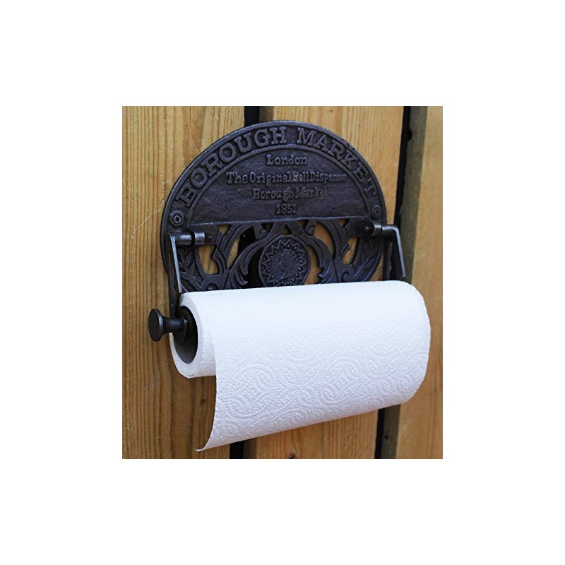 Antique Iron London's Borough Market Kitchen roll Holder