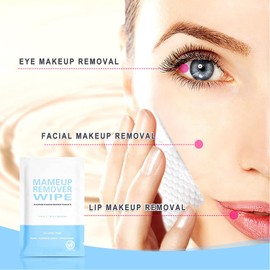100 Pack Individual Makeup Remover Wipes, Makeup Remover Wipes Individually Wrapped Makeup Wipes Bulk Face Cleansing Wipes, Travel Makeup Remover Cloth for Travel Hotel Skin Care Face Cleansing