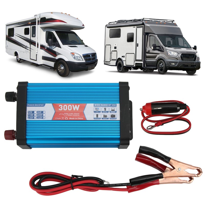Car Power Inverter Pure Sine Wave 300W Continuous Dual USB