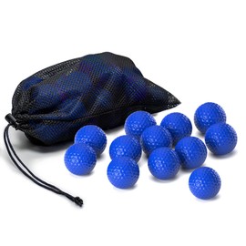 JAYA Foam Golf Practice Balls, 12Pack 12Pack Lightweight and Soft Training Balls for Indoors or Outdoors, Blue