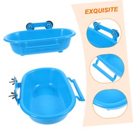 CIYODO Bird Bath for Cage Parrot Cage Bathtub Bird Bath Cube Parrot Bathing Tub Hanging Bathtub