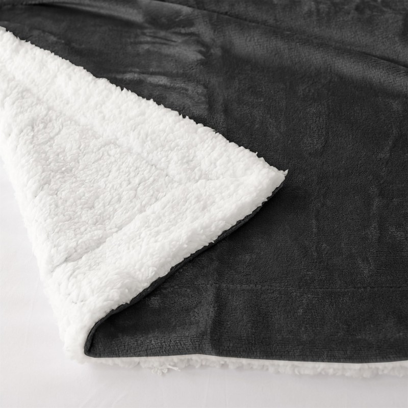 Good Nite Bed Throw Blanket 130x150cm Sherpa Flannel Blankets Fleece