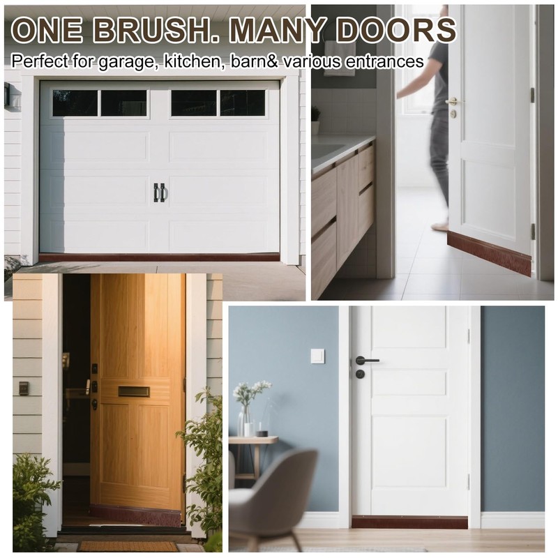 3 Pack Door Brush Sweep | 2.80" x 39.3" CEPIA
