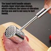 Double Sided Meat Tenderizer Made of 304 Stainless Steel, Durable