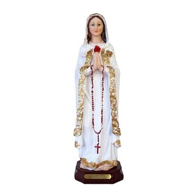 Cannan Rosa Mistica 12" Virgen Maria Rosa Mystica Resin Religious Figure