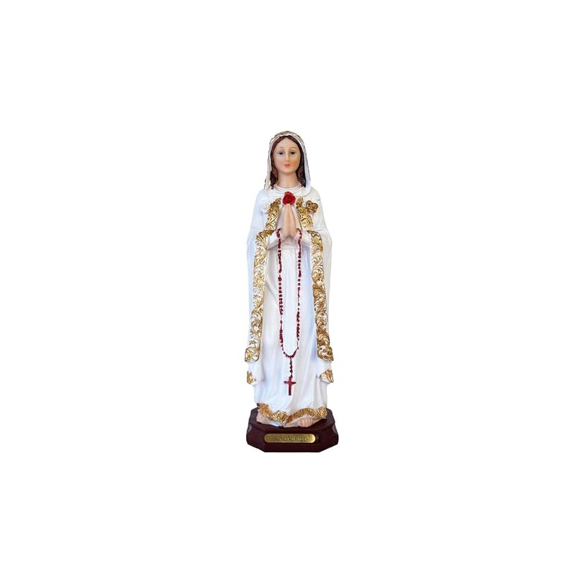 Cannan Rosa Mistica 12" Virgen Maria Rosa Mystica Resin Religious
