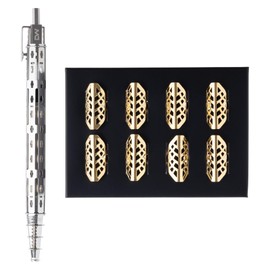 DAREWORKS Stainless Steel Ballpoint Pen + Scale Armor Parts Assembly.Craft Silver (Body) / Gold (Parts) 5.7 x 0.4 inches (144 x 10 mm)