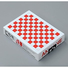 Checkerboard Playing Cards: Red/White