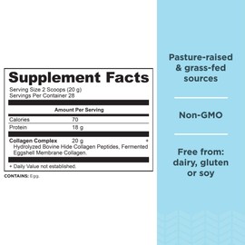 Ancient Nutrition Ancient Nutrition Collagen Peptides, Collagen Peptides Powder, Unflavored Hydrolyzed Collagen, Supports Healthy Skin, Joints, Gut, Keto and Paleo Friendly, 28 Servings, 20g Collagen per Serving