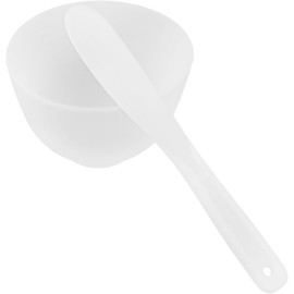 1 juego Tazón Mezclador para Mascarillas Faciales de Silicona con Espátula Herramienta de para Uso Casa y Salón Incluye Tazón Grande y Espátula para Mascarillas DIY