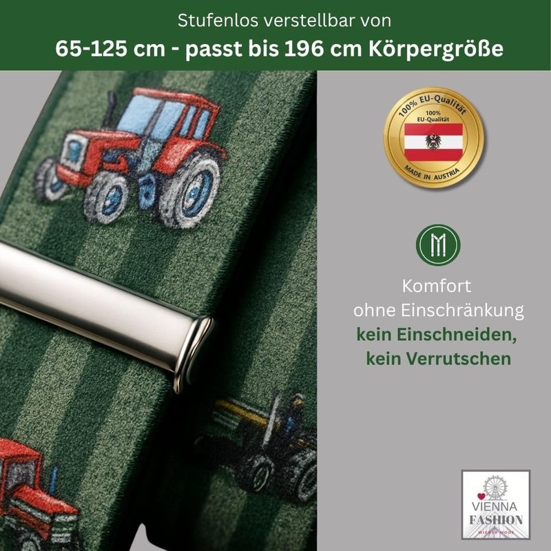 Generisch Tractor Braces Austria Vienna Vienna 35 mm Wide H-Shape