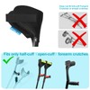 Antdvao Forearm Crutches Pads(x4 Units), Elastic Crutches Padding for The