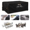 Rimwig - Juego de funda para muebles de patio, impermeable,