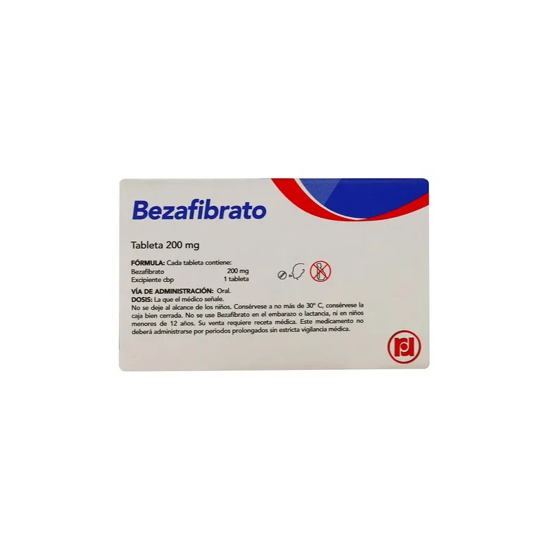 Bezafibrato 200 Mg Caja Con 30 Tabletas Randall