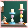 Hushee Set of 2 Easter Candle Holder Easter Decorations Candlestick