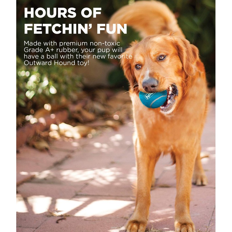 Outward Hound Tennis Ballz Fetch Dog Toy, 4-Pack