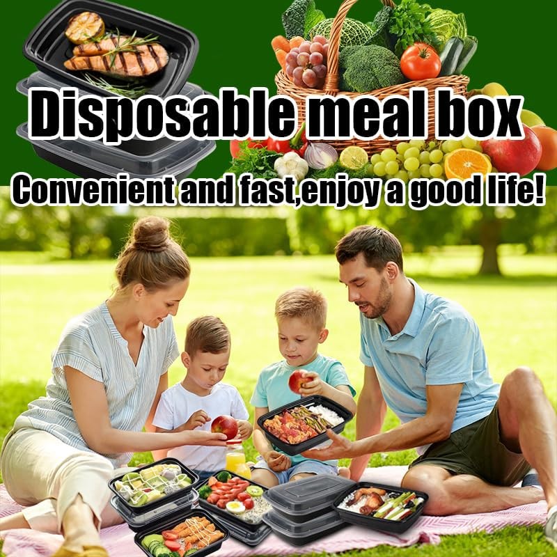 HUIBOHOU 10 Pack Meal Prep Containers,BPA Free Food Prep Containers