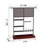 H-RONG Jewelry Stand Holder Earring Organizer Stand with Wooden 4