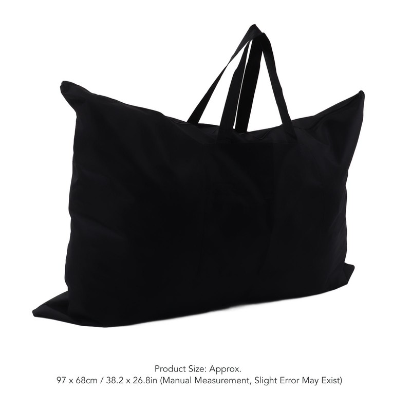 Portfolio Bag Black 38x26in Large Capacity Thick Canvas Light Weight