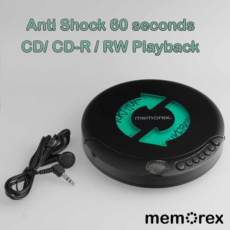 Memorex MX-DM80 Portable CD Player | Compact Disc Player with