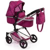 Bayer Design City Baby Doll Pram,Dark Pink