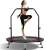 ZENOVA 40" Mini Trampoline, Rebounder Trampoline Foldable Indoor with Adjustable