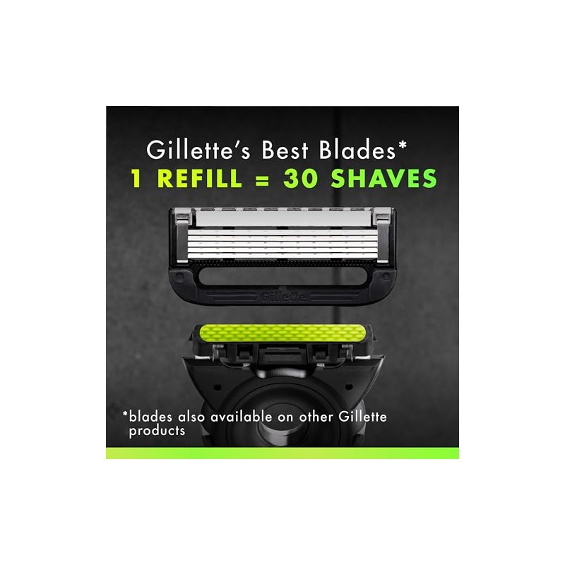 GilletteLabs with Exfoliating Bar, Razor for Men, 1 Handle Plus