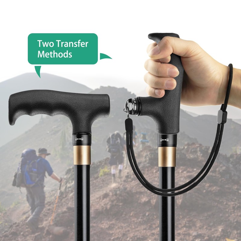 Rigych Monopod Handle Adapter Hiking Pole Handle with Monopod Waist
