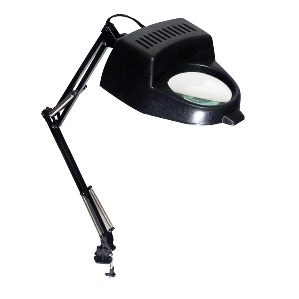 SE 2x Illuminated Table Magnifier with Clamp - MC327B