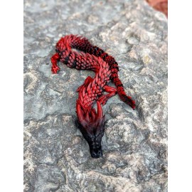 3D Printed Dragon Crystal Full Articulated Dragon Fidget Toys Dragon 17.5 Inches
