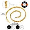 GOLDCHIC JEWELRY 6mm Rope Chain Necklace for Women, Gold Twists