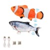 BangShou 2 Pieces Electric Moving Fish, Cat Toy Realistic Flopping