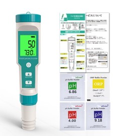 Slyfox 7 in 1 PH/EC/TDS/Salt/S.G/ORP/Temperature Meter, Pools, Aquariums, Water Quality Inspection, Hydroponics, Etc., Japanese Instruction Manual Included (English Language Not Guaranteed)