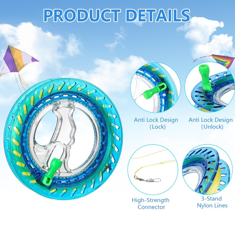 Ruayia Kite Line Spool Kit, 300 m Kite Line Reel