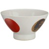 Hasamiyaki Wayama Kiln Kurawanka Rice Bowl, Red Round Crest