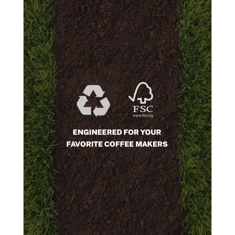 2-5 Cup Coffee Filters,100 Count Disposable Basket Coffee Filter Paper,