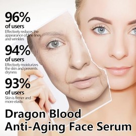 Dragon Blood Anti-Aging Face Serum – Hydrating & Firming Facial Serum for Wrinkles, Uneven Tone & Fine Lines – Lightweight Daily Skincare for All Skin Types, 30ml