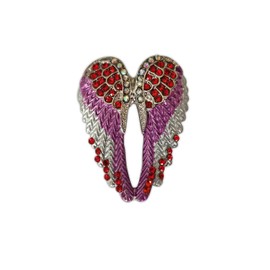 Lovely Angel Purple-Red Wings Vintage Brooch Pin