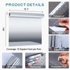 VEELIKE Glossy Metallic Adhesive Silver Vinyl Roll Reflective Non Glass