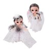 2pcs 6.7 Inch Girl Doll Joint Movable Exquisite Lovely Doll