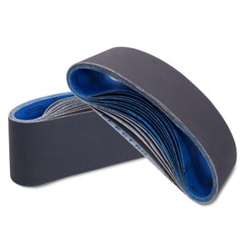 15 Pack 3 x 21 Sanding Belts, Extra Fine Grit 3x21 Silicon Carbide Sander Belt, 5 Pcs Each of 600, 800, 1000 Grits Sanding Belt for Knife Sharpening