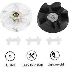 Paquete de 10 engranajes de goma de hoja y engranajes superiores de base de motor con almohadillas para orejas de choque, kits de repuesto para batidora Nutribullet de 600 W y 900 W