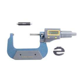 HFS(R) 2-3"/50-75mm Digital Electronic Outside Micrometer, ±0.00012"/0.003mm Accuracy, Inch/Metric, Ball Anvil Cap Included, Large LCD Display, Solid Metal Frame