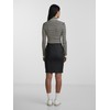 PIECES Women's PCPARO HW Coated Skirt/Noos BC 17092820, black