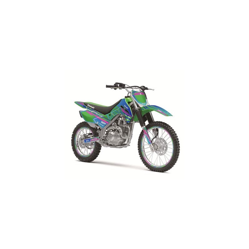 2021-2025 KLX 140 RF Tigre Pink Senge Graphics Base Kit